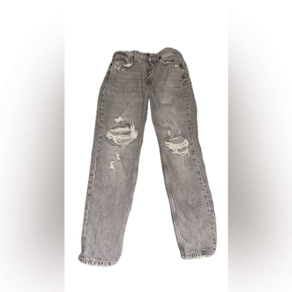 ZARA high waisted jean straight leg